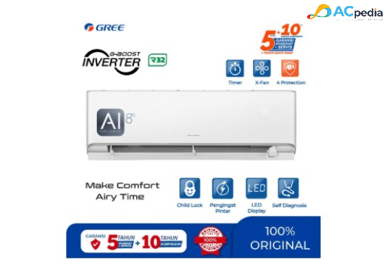 Gree AC Split Inverter Airy Series 1 PK - GWC-09AIRY